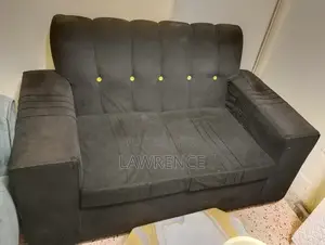 Furniture Two Seater Black Seat