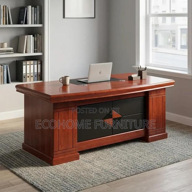 Executive Office Desk Wooden Managerial Director Desk