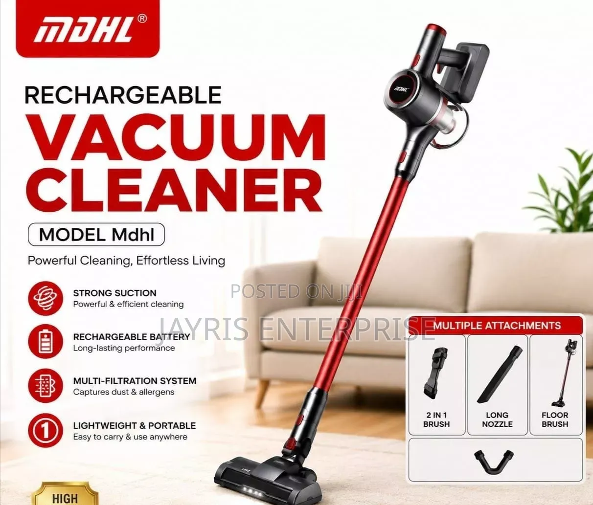 Domestic Rechargeable Vacuum Cleaner