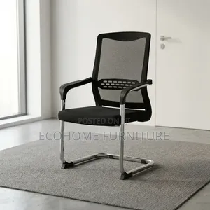 Visitor Chair – Black Mesh Reception Office Chair