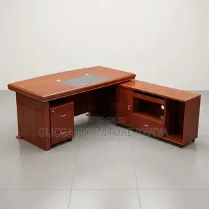 Mahogany Advanced L-Corner Desk-1800mm