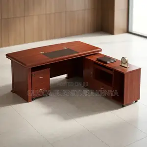 Mahogany Advanced L-Corner Desk-1800mm