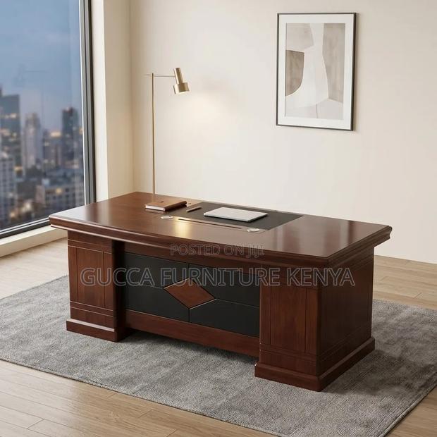 Mahogany Advanced L-Corner Desk-1800mm - thumbnail 2