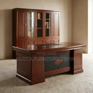 Mahogany Advanced L-Corner Desk-1800mm