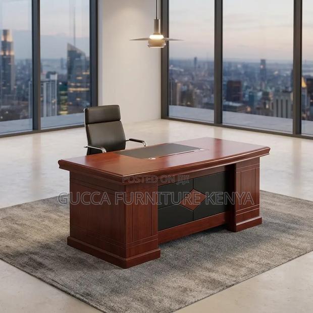 Mahogany Advanced L-Corner Desk-1800mm - thumbnail 5