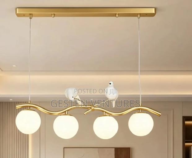 Modern Nordic-Style Linear Pendant Chandelier Light