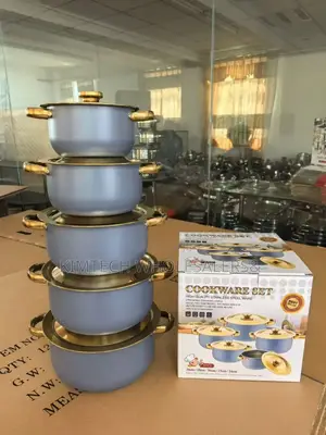 5 PCS Stainless Steel SERVING POTS (16/18/20/22/24 Cm)