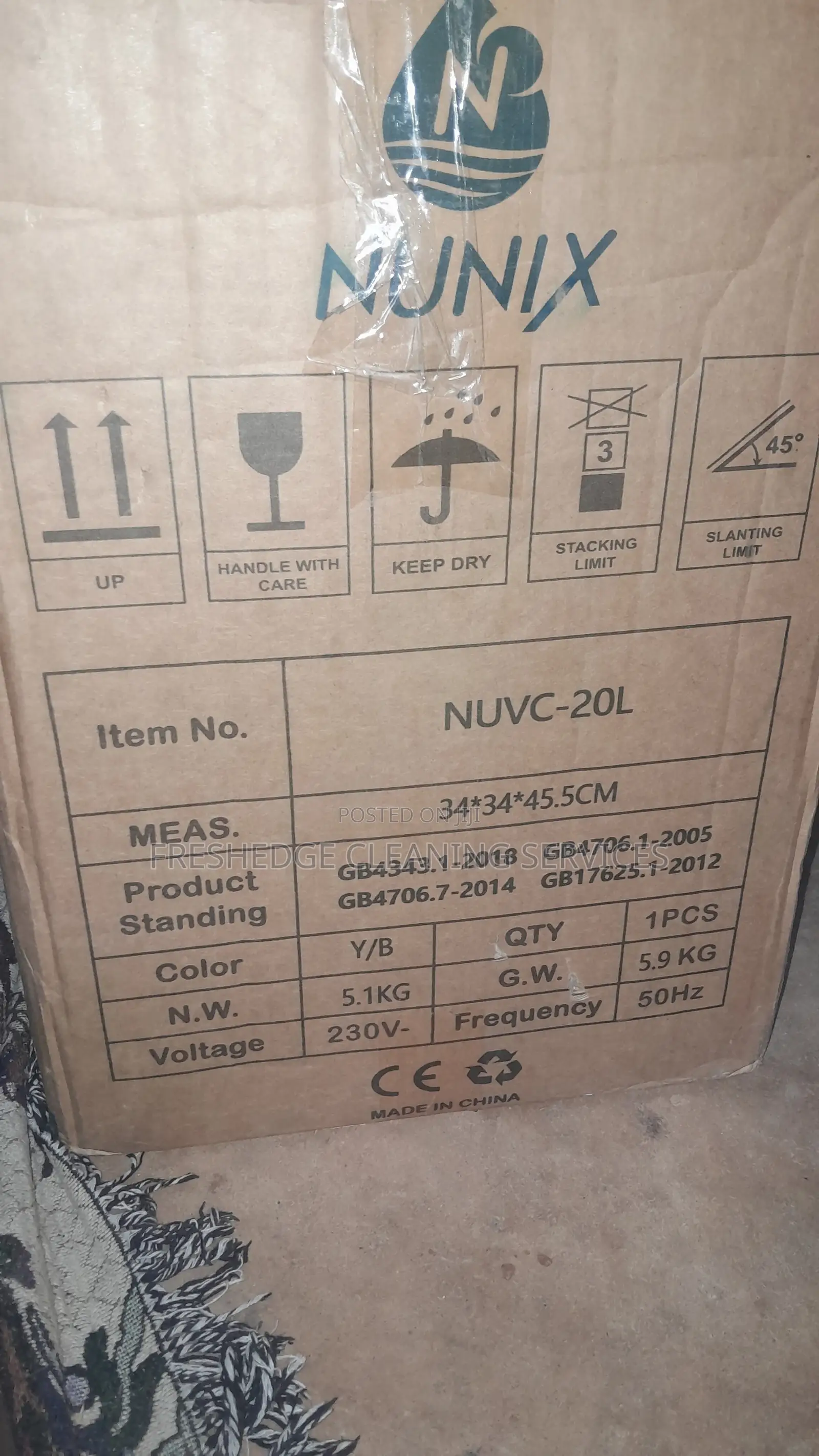 Nunix NUVC-20L 20L Wet Dry Vacuum Cleaner – Used Once