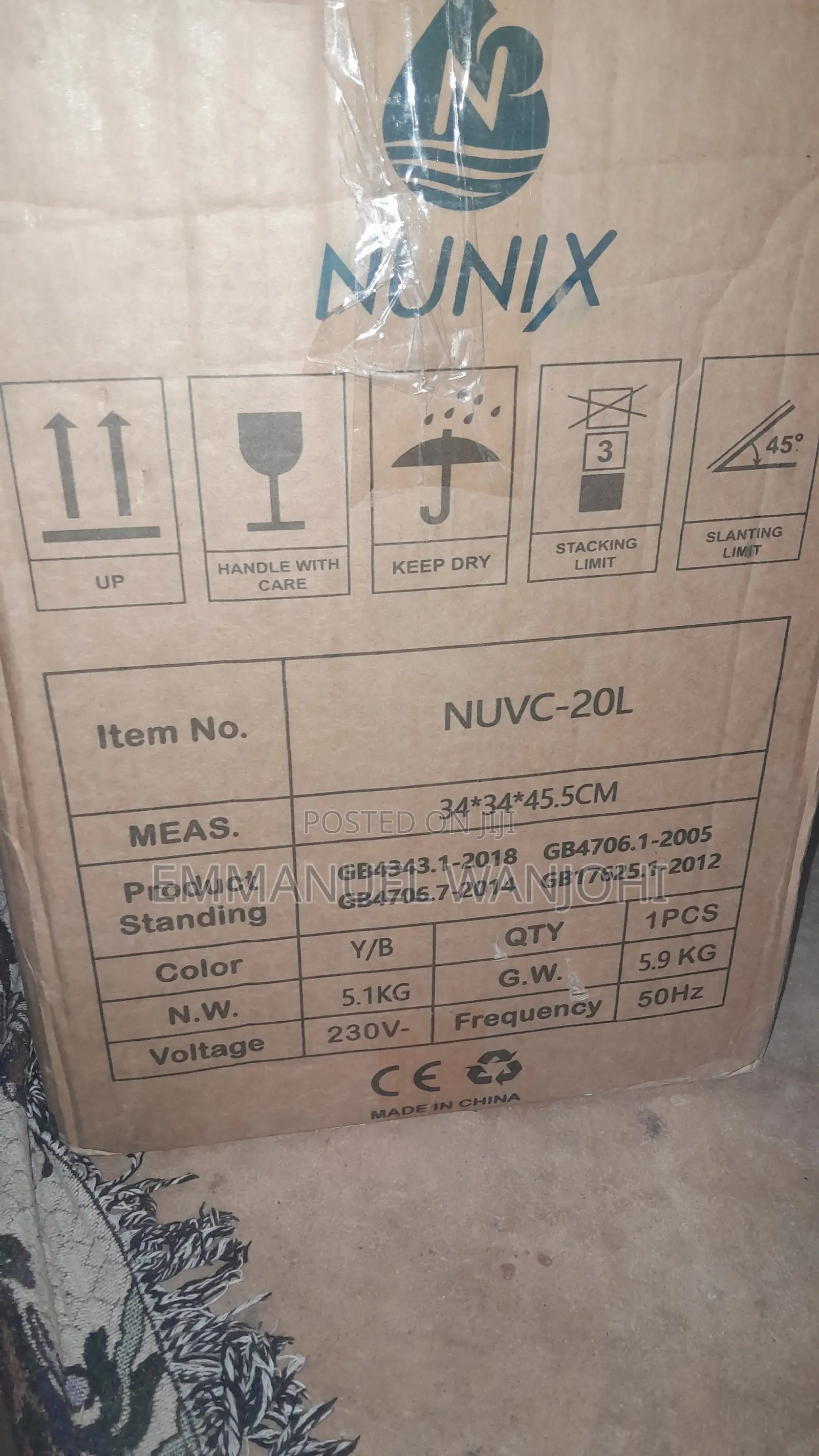 Nunix NUVC-20L 20L Wet Dry Vacuum Cleaner – Used Once