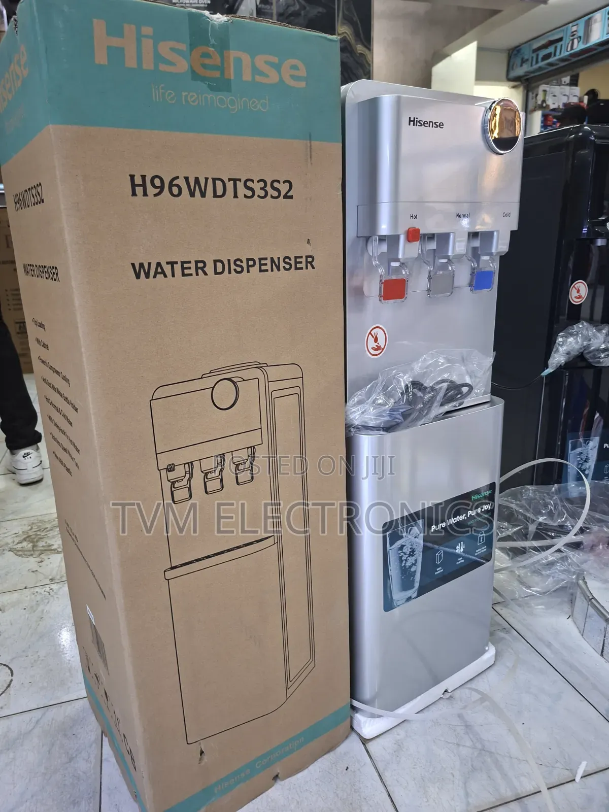 Hisense Water Dispenser H96WDTS3S2 Silver With Compressor