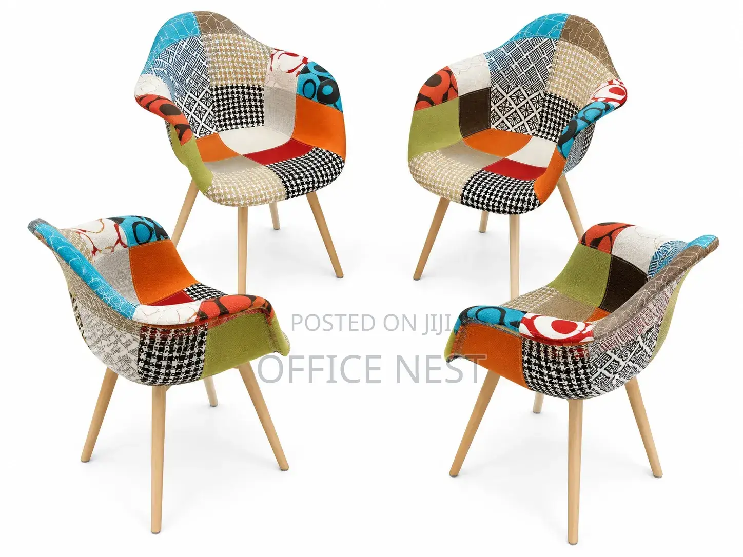 Stylish Fabric Armchair for Home Office