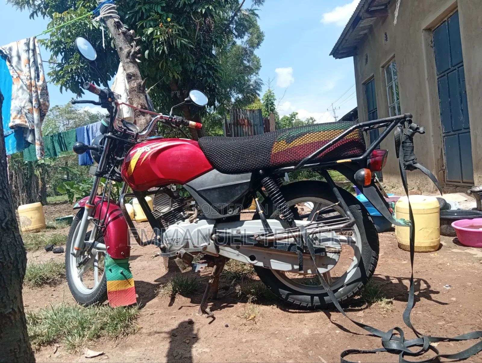 TVS XL 100 2022 Red