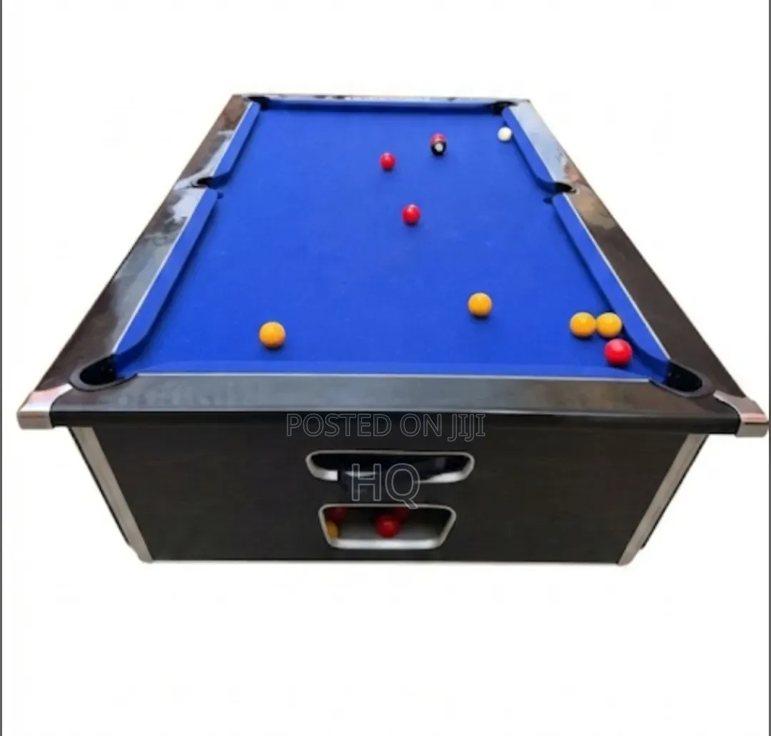 New Pool Table in Shop Marble Slate Firmly Rooted on It
