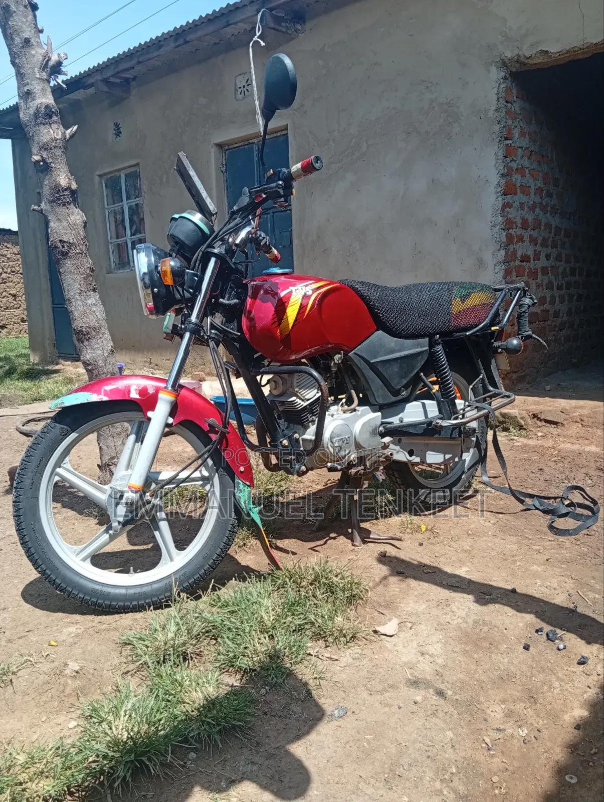 TVS XL 100 2022 Red