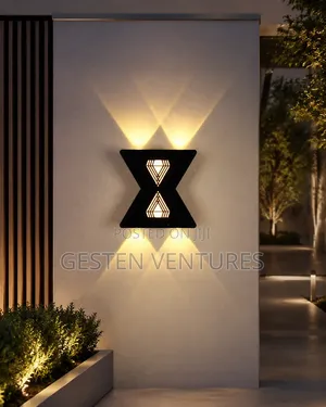 Outdoor Geometric Hourglass-Shaped LED Wall Brackets