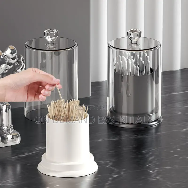 Light Luxury Toothpick Cotton Swab Storage Box