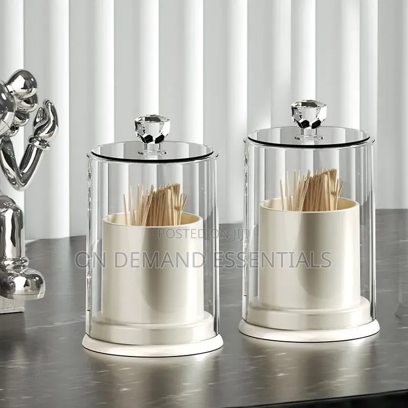 Light Luxury Toothpick Cotton Swab Storage Box