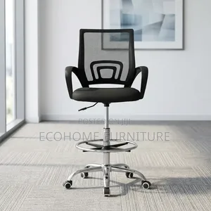 Office Chair – High Mesh Drafting Chair With Footrest