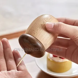 Creative Walnut Cotton Swab Toothpick Holder