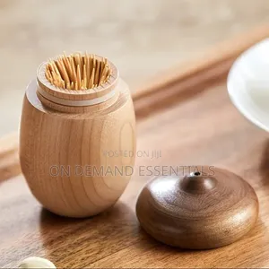 Creative Walnut Cotton Swab Toothpick Holder