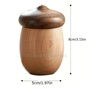 Creative Walnut Cotton Swab Toothpick Holder