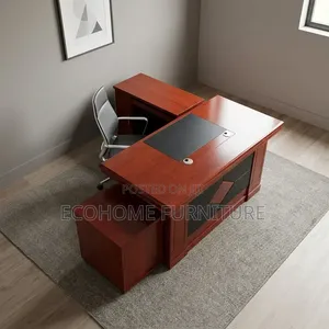 Office Desk – Executive Wooden Managerial Desk With Side Return