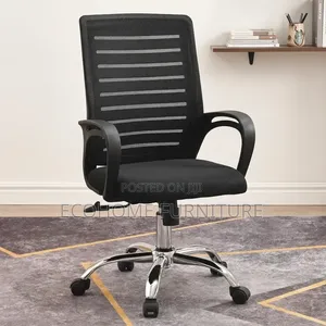 Office Chair – Black Mesh Ergonomic Swivel Computer Chair