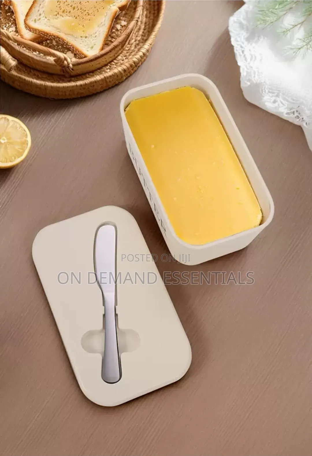 Butter Storage Box With Knife Lid