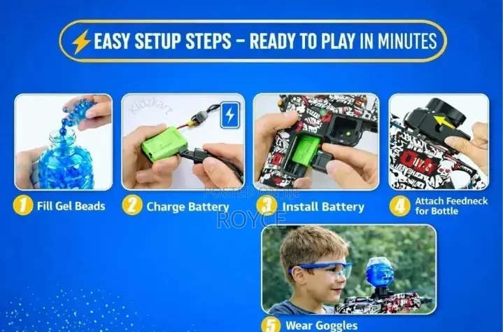 Electric High Speed Shooting Toy Gun