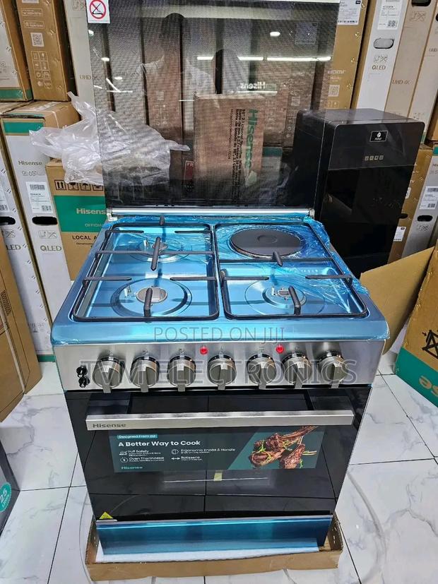 Hisense Freestanding Cooker 60×60cm Stainless Steel (HF631GEES)