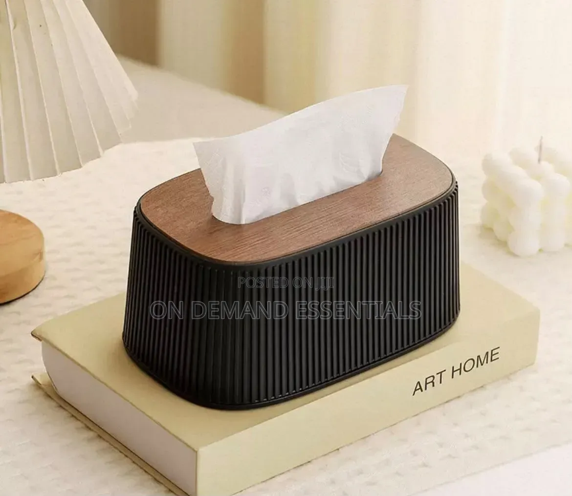 Aesthetic Vertical Striped Tissue Box