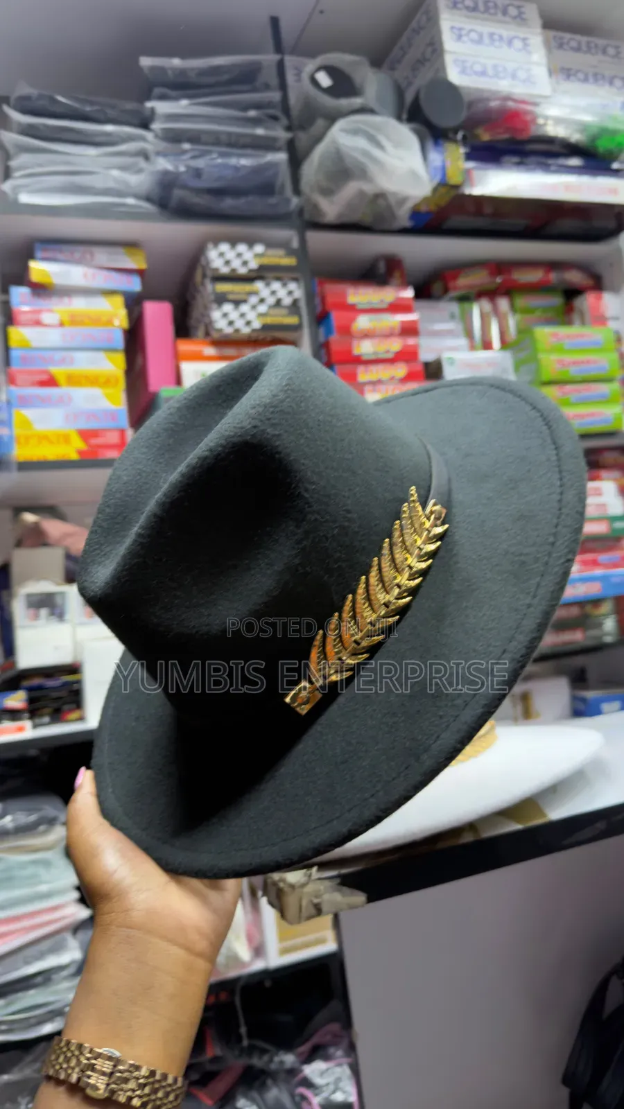 Black Stylish Godfather Before Hat at 700 KSH