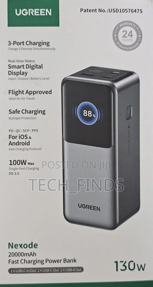 UGREEN 20000mAh 130W Fast Charging Power Bank - PB721