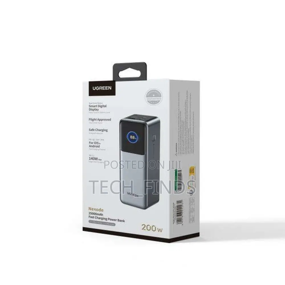 UGREEN 25000mAh 200W Fast Charging Power Bank - PB722