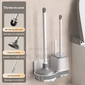 *3 in 1 Toilet Brush Plunger Set*