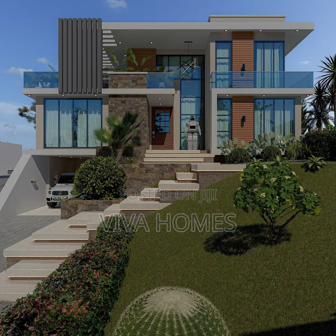 4-Bedroom Residential House | Sloping Site Design