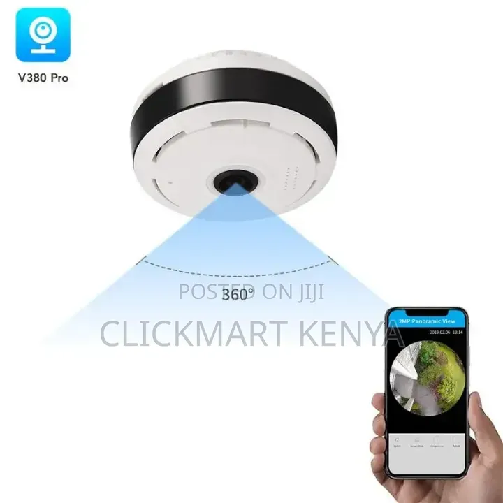 *Mini Spy CCTV Camera 360° V380 Pro WiFi Hidden IP Camera Kenya*