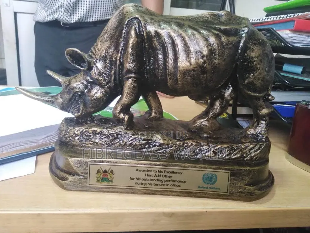 Rhino Sculptures for Awards,gifts Decoration