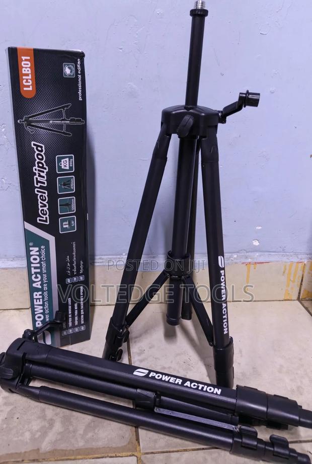 Power Action Laser Level Tripod Stand - 1.2M Adjustable