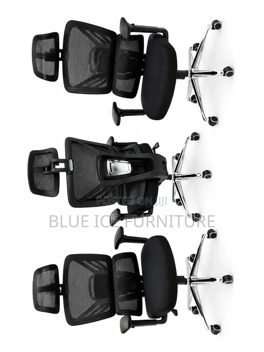 Executive Modern Office Chair With Headrest and Lumbar Support