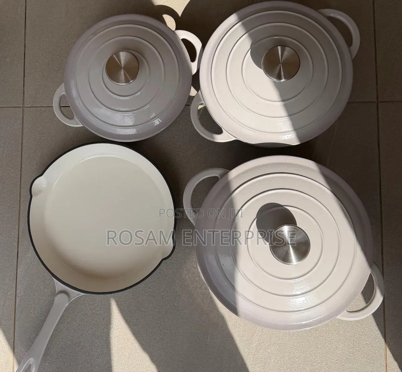 7pcs Enamelcast Iron Cookware