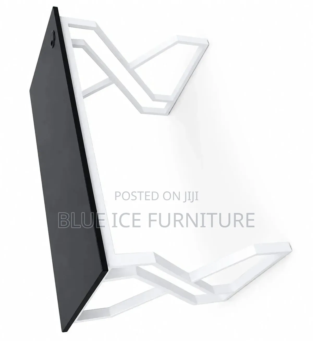 Modern Black White Office Desk With Cable Management