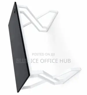 Modern Black White Office Desk With Cable Management
