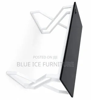 Modern Black White Office Desk With Cable Management