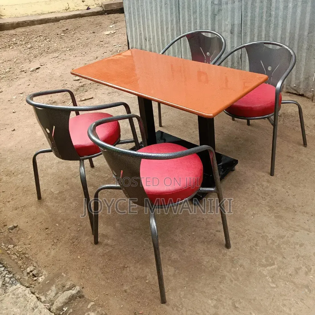 Modern Powder Coated Set for Restaurant and a 4 by 2 Table