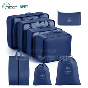 8pcs Luggage Travel Organizers for Suitcase With Toiletry Case