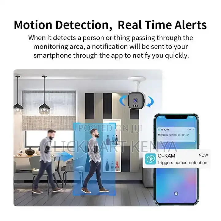 Mini Spy Hidden CCTV Camera WiFi Motion Detection Human Alert Kenya*