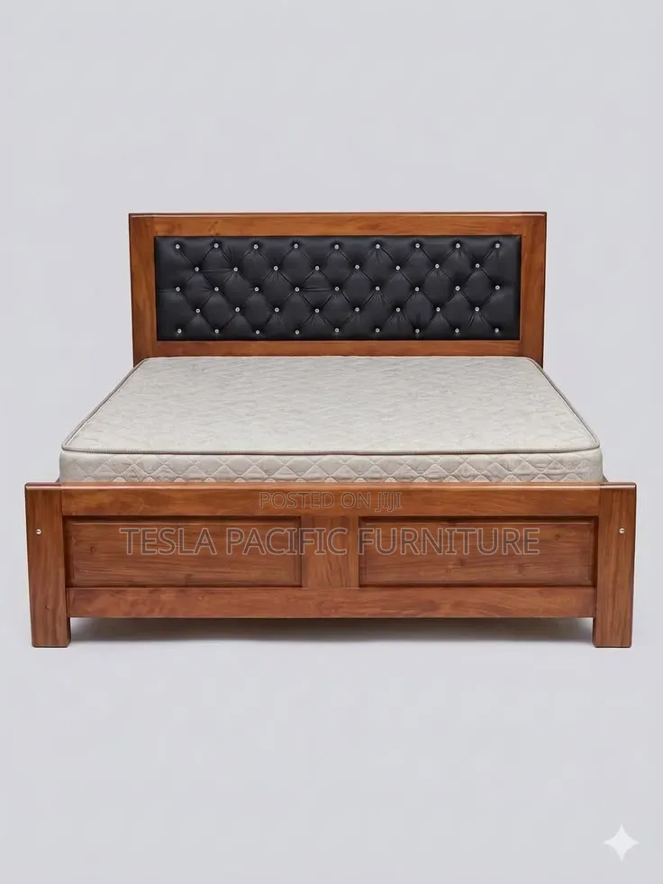 5by6 Hardwood Bed With Morket Inside and Painted Furnish
