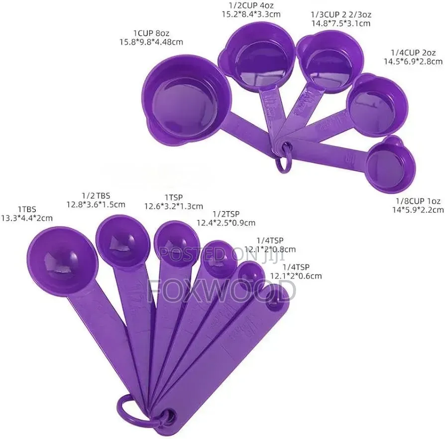 Colour Measuring Spoon Cup Set – 11 PCS