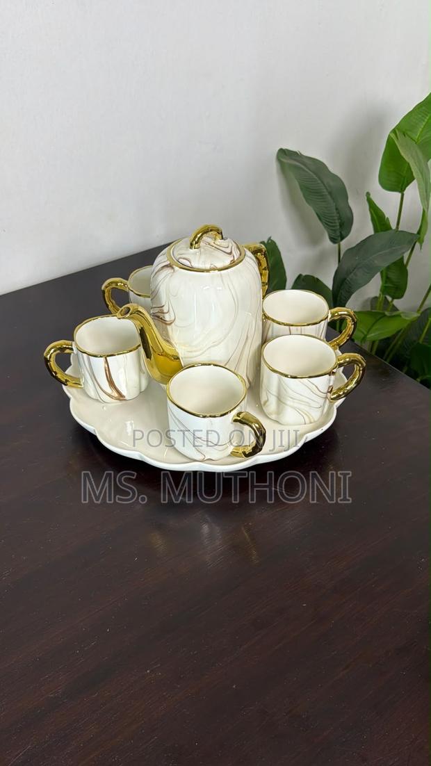 Brown Marble Luxury Tea Set - thumbnail 3